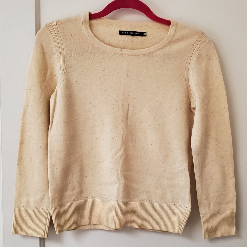 Rag & Bone Knit cotton confetti sweater top XS